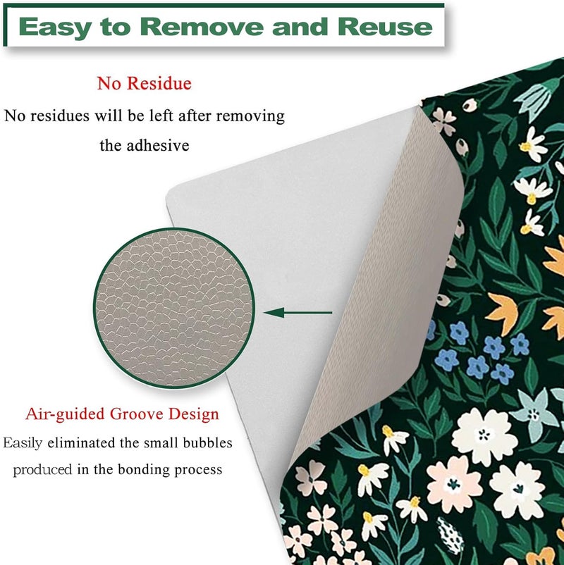 ARTSO Laptop Skin Sticker Cover Decal, 12 13 13.3 14 15 15.4 15.6 inch Laptop Notebook Vinyl Skin Sticker Cover Art Protector, Green Flower Plants - Image 4